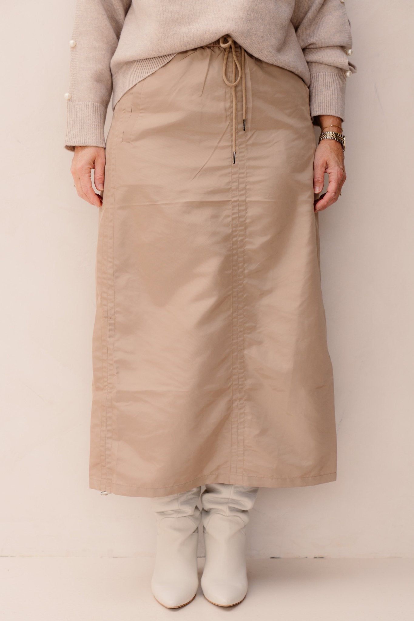 TriceCC Skirt Sand - Bij Keesje - Co'couture - rok