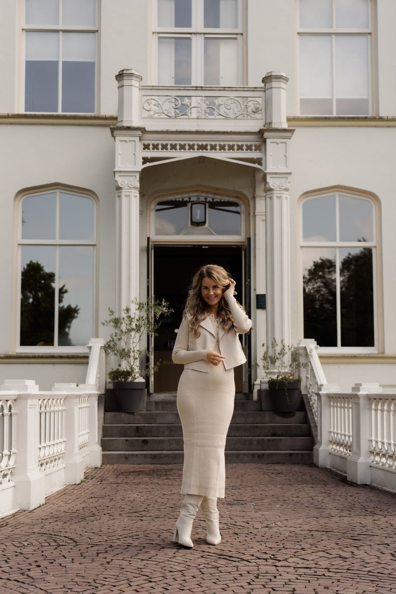 Trude leather gilet beige - Bij Keesje - Bij Keesje The Label