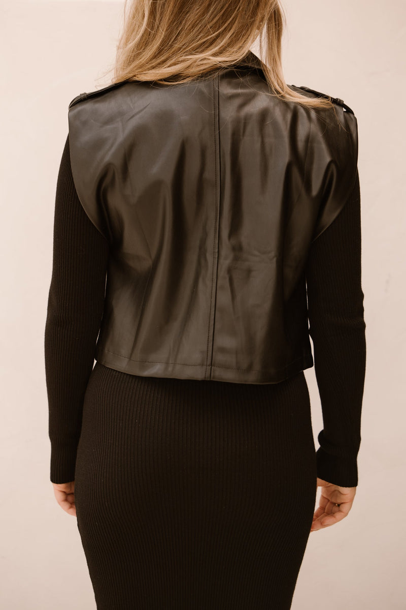 Trude leather gilet black - Bij Keesje - Bij Keesje The Label