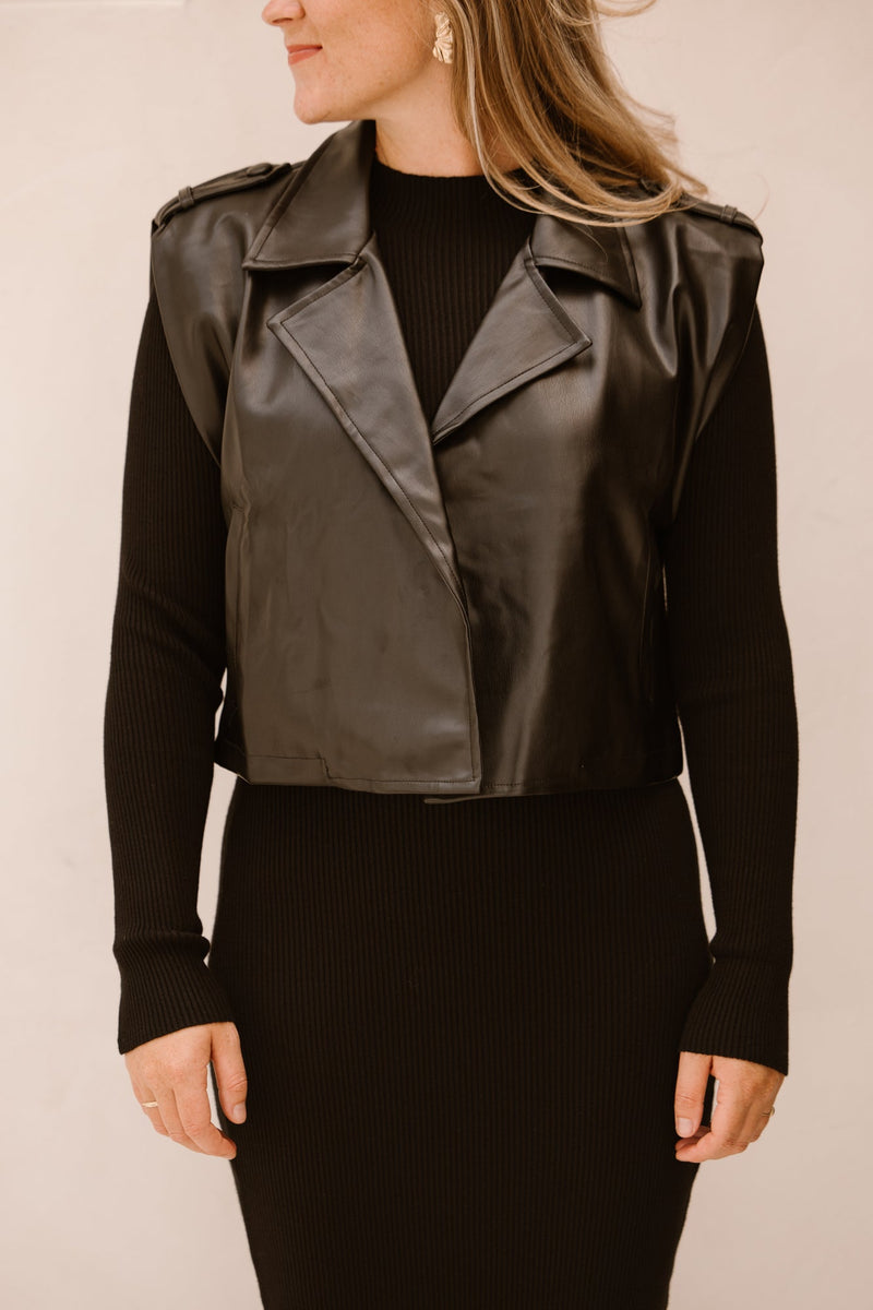 Trude leather gilet black - Bij Keesje - Bij Keesje The Label