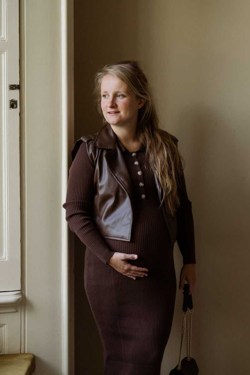 Trude leather gilet bruin - Bij Keesje - Bij Keesje The Label