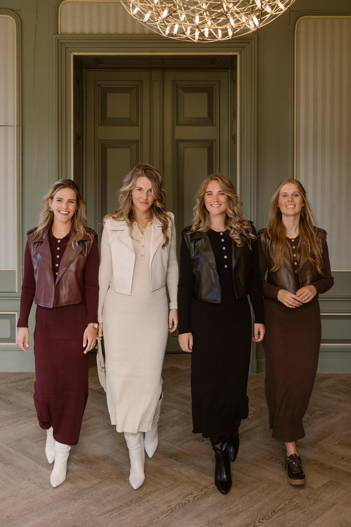 Trude leather gilet wijn rood - Bij Keesje - Bij Keesje The Label