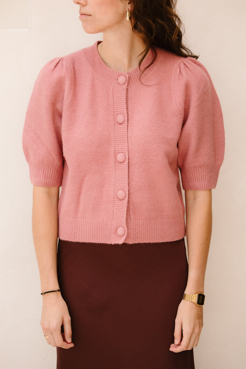 Trudy knit cardigan rose NN - Bij Keesje - Neo Noir