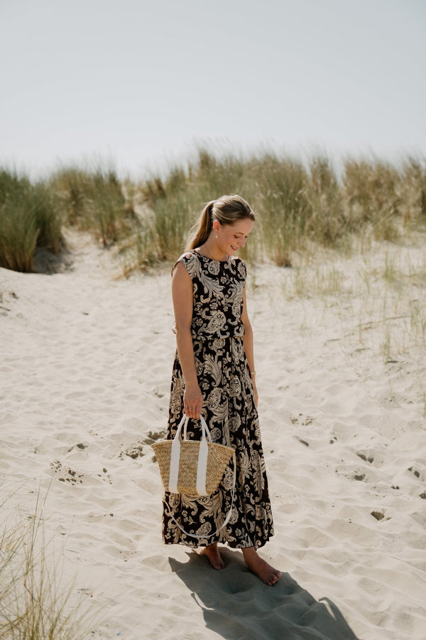 Tweedelig set bruin print - Bij Keesje - Bij Keesje - Rok