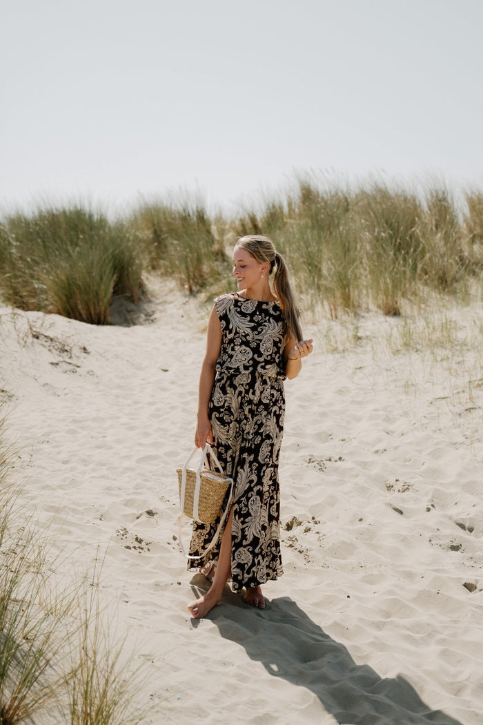 Tweedelig set bruin print - Bij Keesje - Bij Keesje - Rok