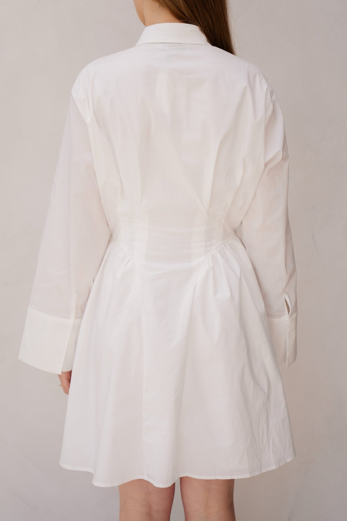 Ulissa Poplin Shirt Dress Off White - Bij Keesje - Neo Noir - jurk