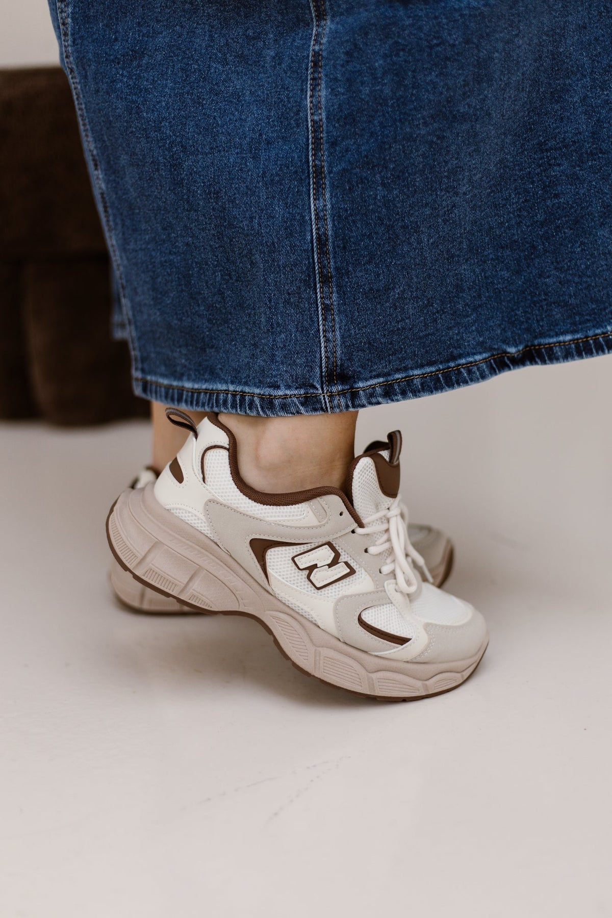 Utrecht Sneaker Beige-Bruin - Bij Keesje - Bij Keesje - Sneaker