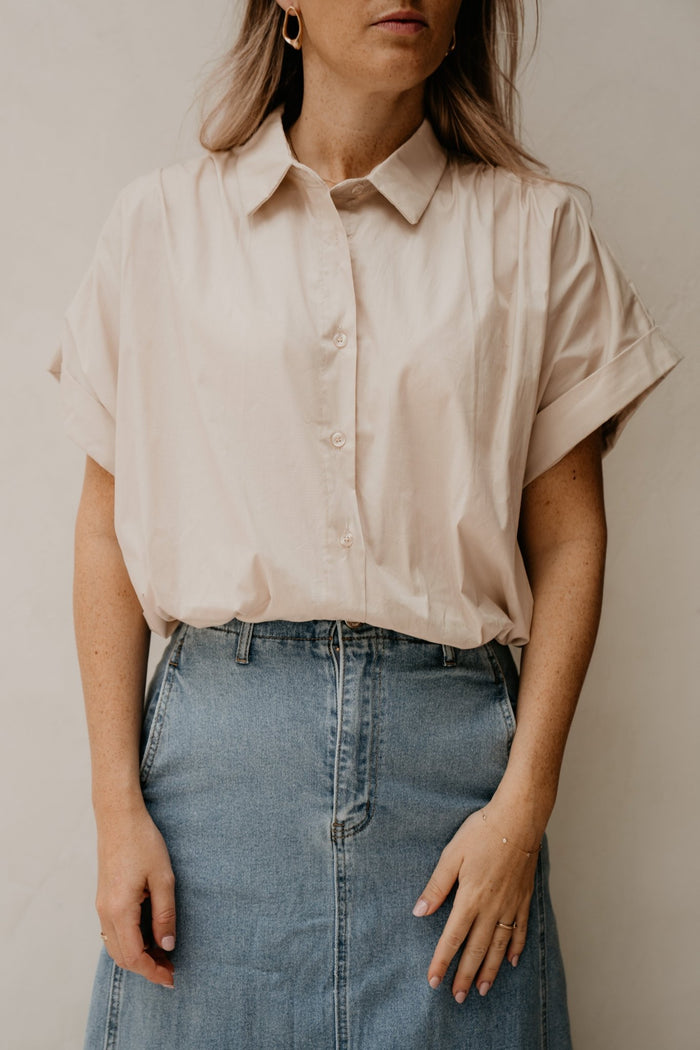Vajen Blouse Beige - Bij Keesje - Bij Keesje The Label - Blouse