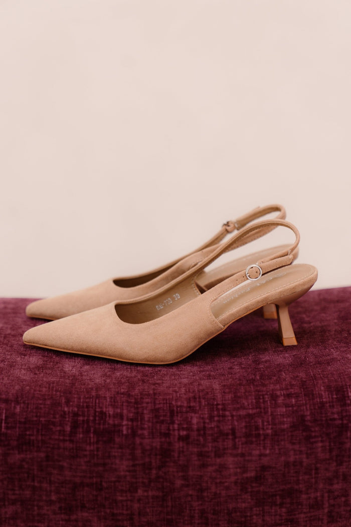 València slingback khaki - Bij Keesje - Bij Keesje - Schoenen
