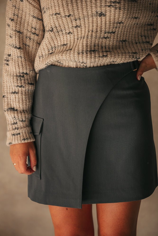 Valery skirt dark grey - Bij Keesje