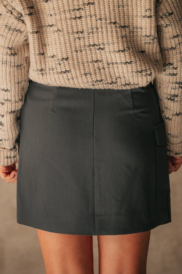 Valery skirt dark grey - Bij Keesje