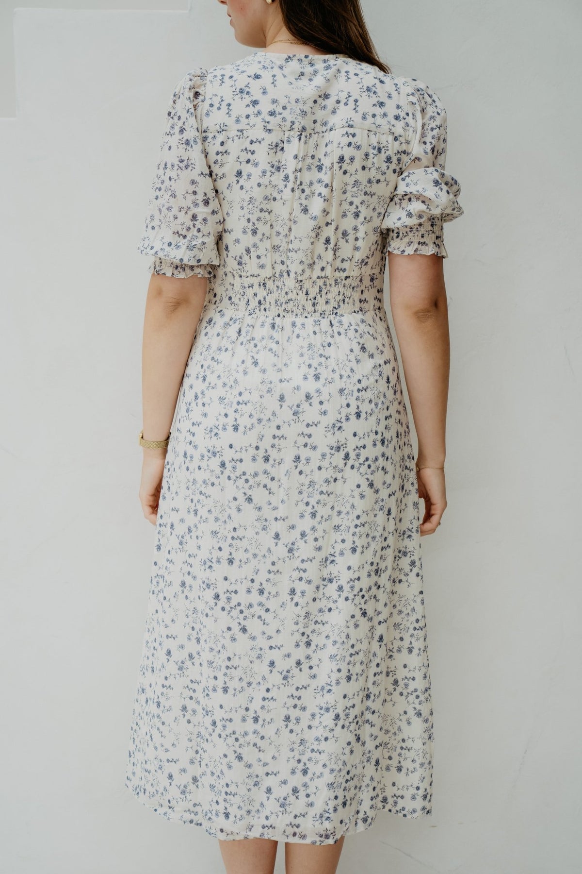 Valley Structure Flower Dress Off White - Bij Keesje - Neo Noir - Jurk