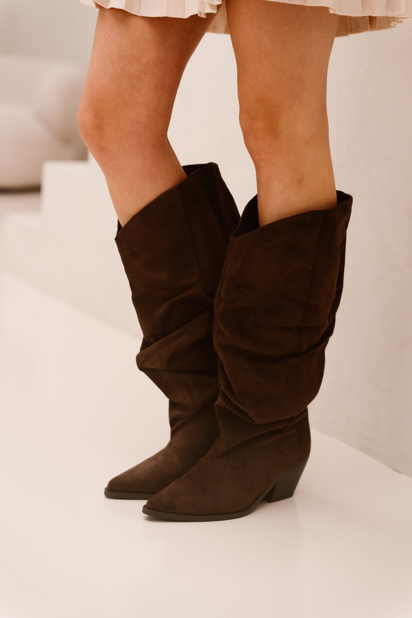 Vancouver boots suede darkbrown - Bij Keesje - Bij Keesje - laarzen