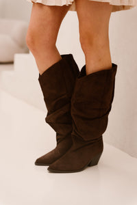 Vancouver boots suede darkbrown - Bij Keesje - Bij Keesje - laarzen