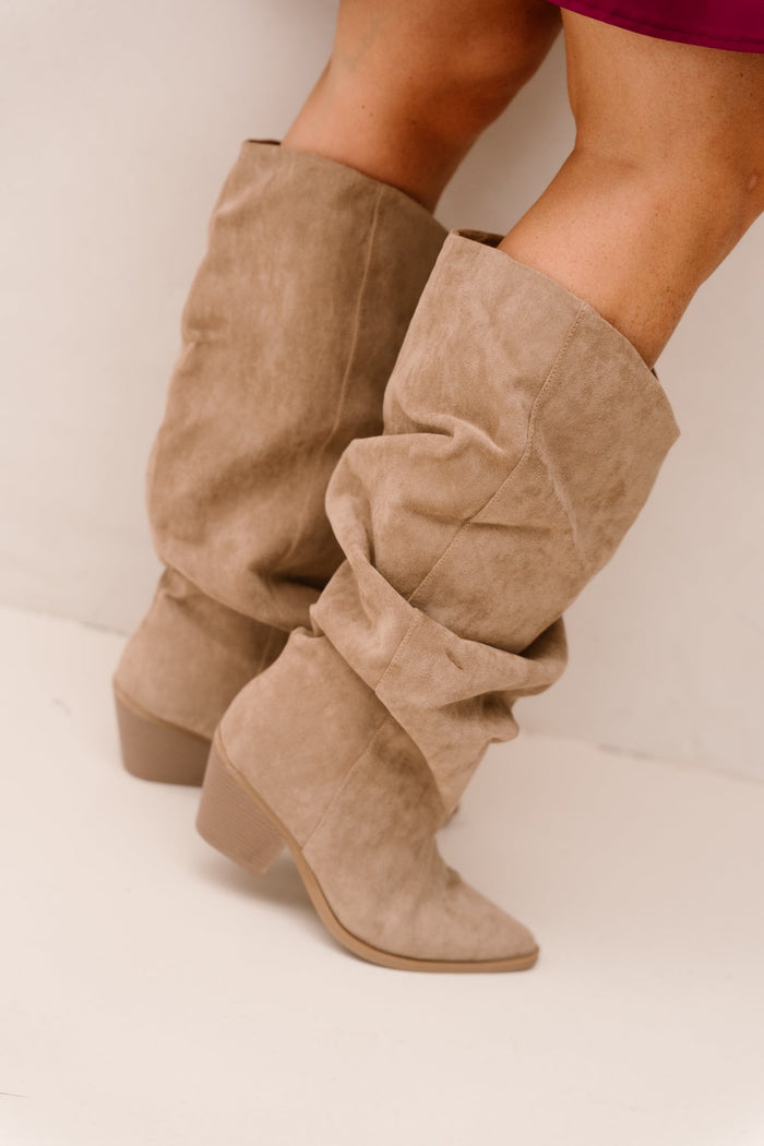 Vancouver boots suede darktaupe - Bij Keesje - Bij Keesje - laarzen