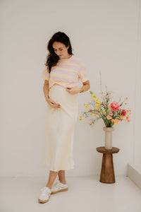 Vanile shirt stripe pink yellow - Bij Keesje - Bij Keesje - shirt