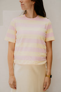 Vanile shirt stripe pink yellow - Bij Keesje - Bij Keesje - shirt