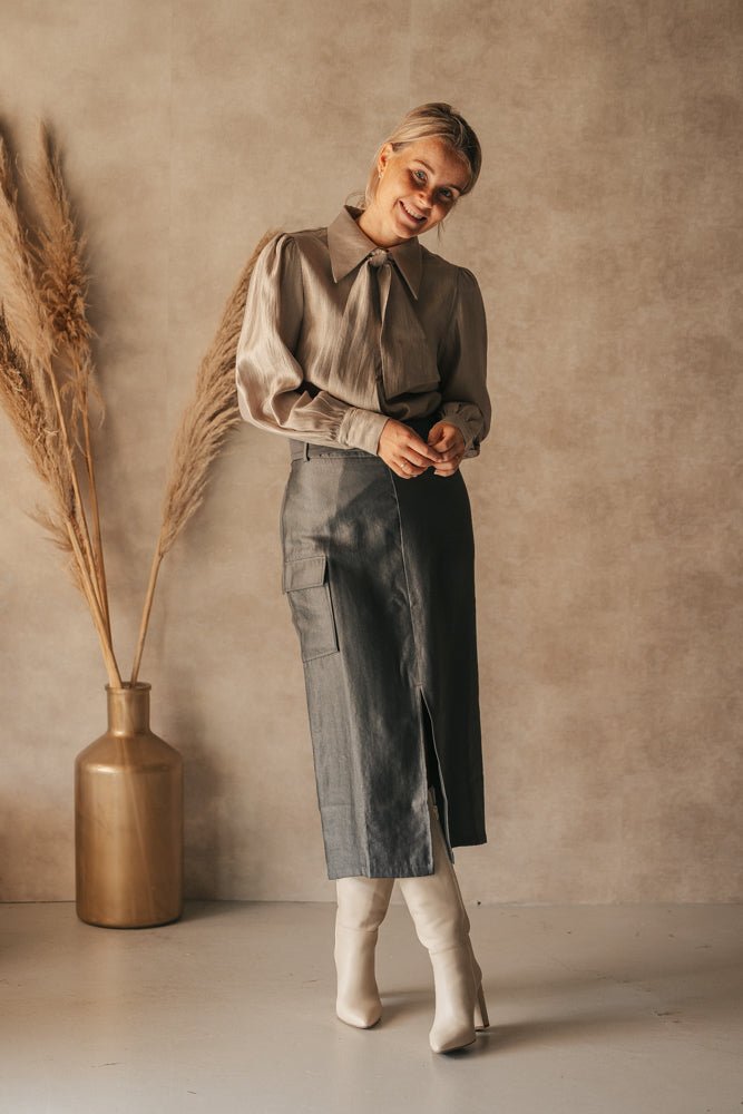 Varya skirt grey - Bij Keesje