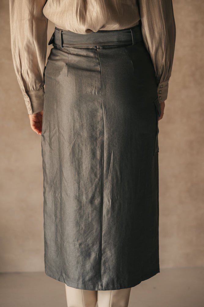 Varya skirt grey - Bij Keesje