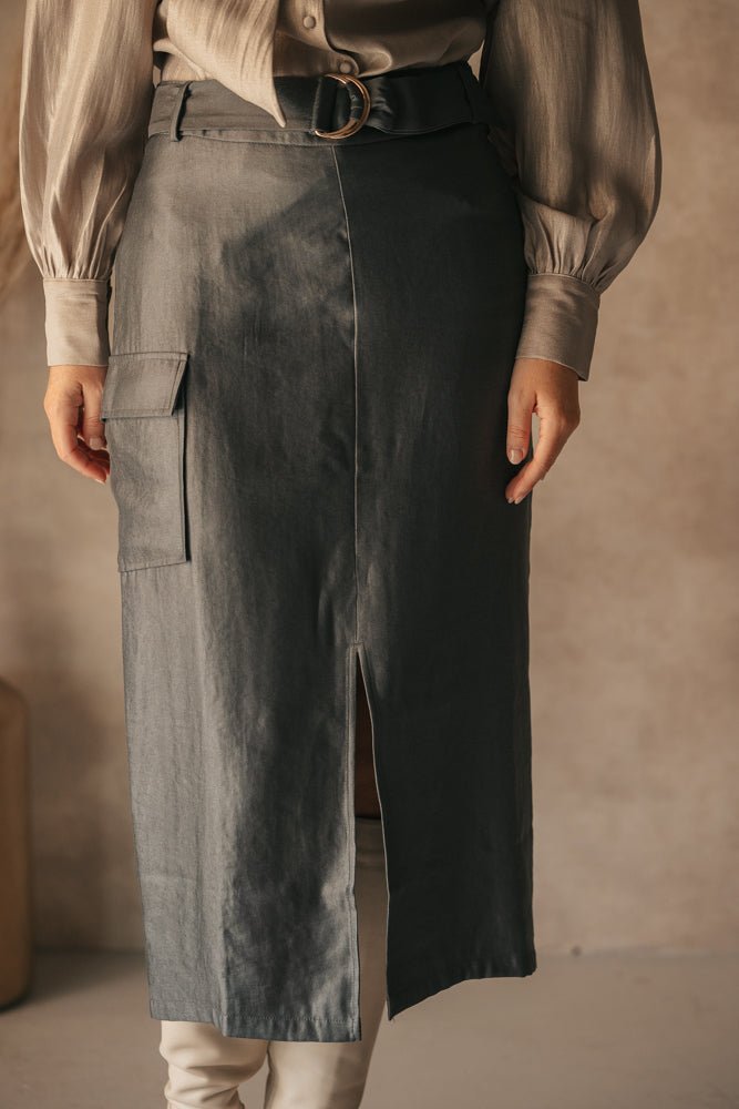 Varya skirt grey - Bij Keesje