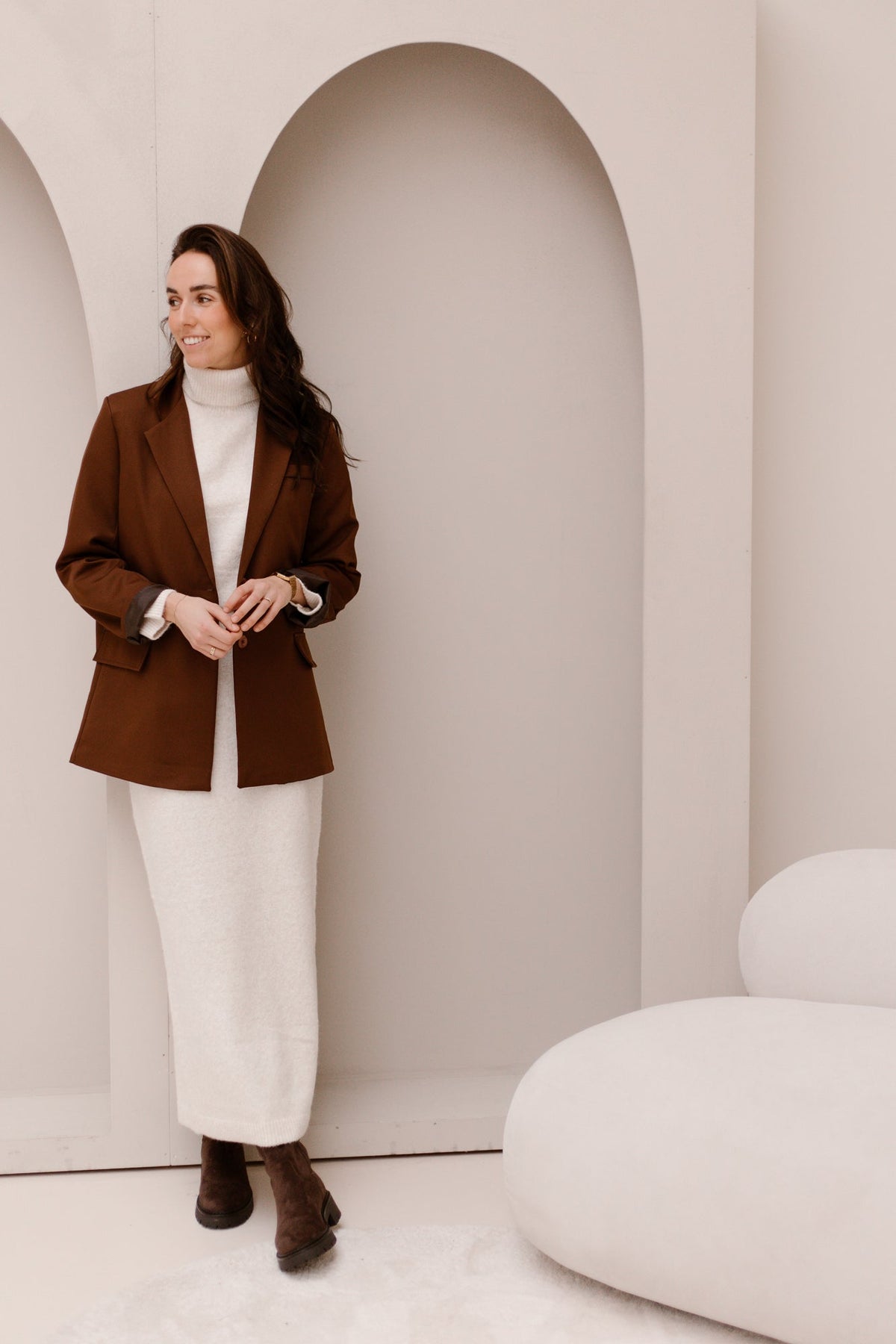 Vaya blazer camel - Bij Keesje - Bij Keesje