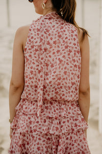 Veda Flower Top Dusty Rose - Bij Keesje - Neo Noir - top