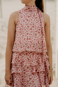 Veda Flower Top Dusty Rose - Bij Keesje - Neo Noir - top