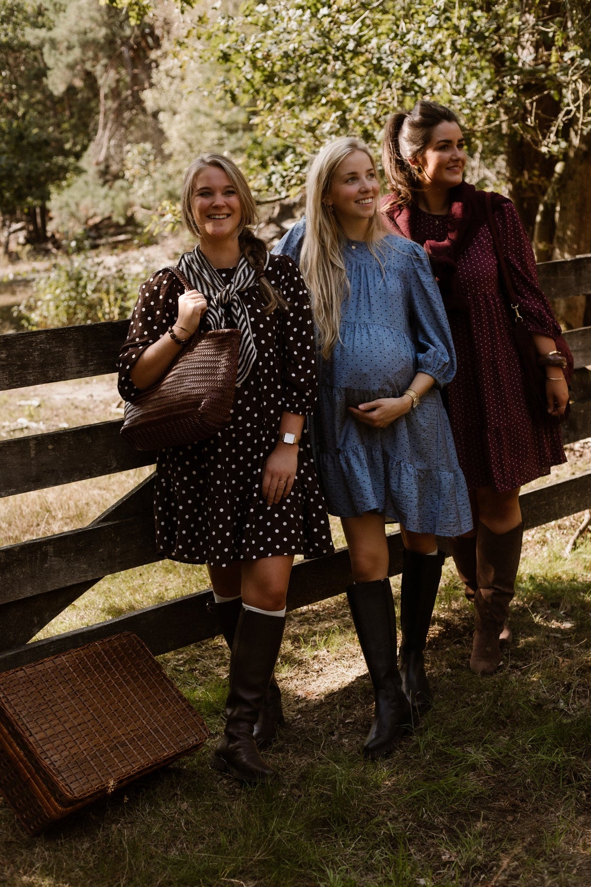 Veerle Dots Dress Plum - Bij Keesje - Bij Keesje The Label - Jurk