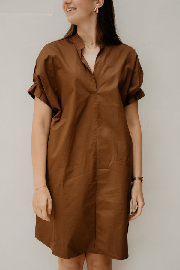 Veerle dress brown - Bij Keesje - Bij Keesje - Jurk