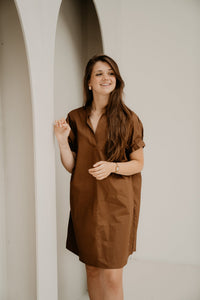 Veerle dress brown - Bij Keesje - Bij Keesje - Jurk