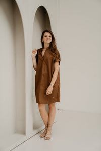 Veerle dress brown - Bij Keesje - Bij Keesje - Jurk