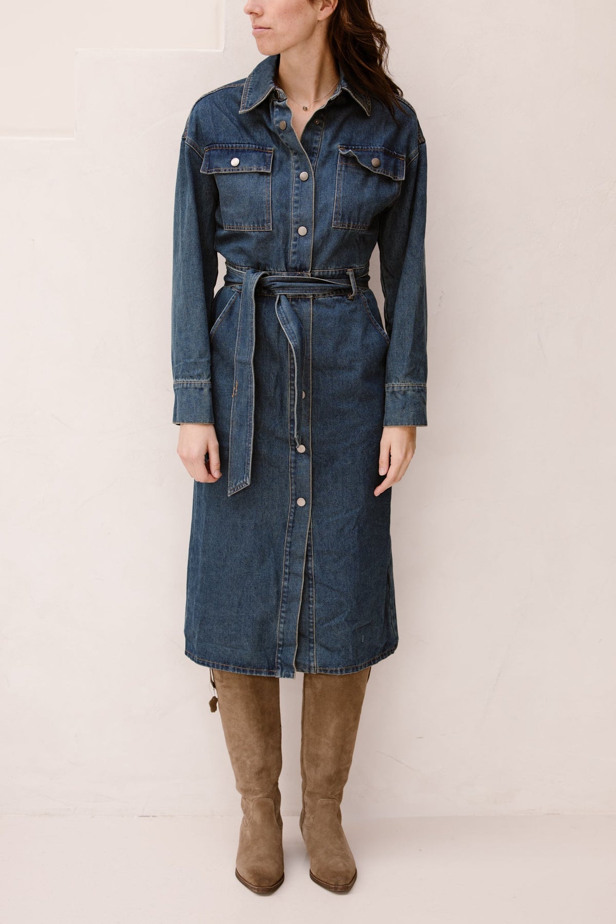 Velicia Jurk Denim Jeans - Bij Keesje - Bij Keesje