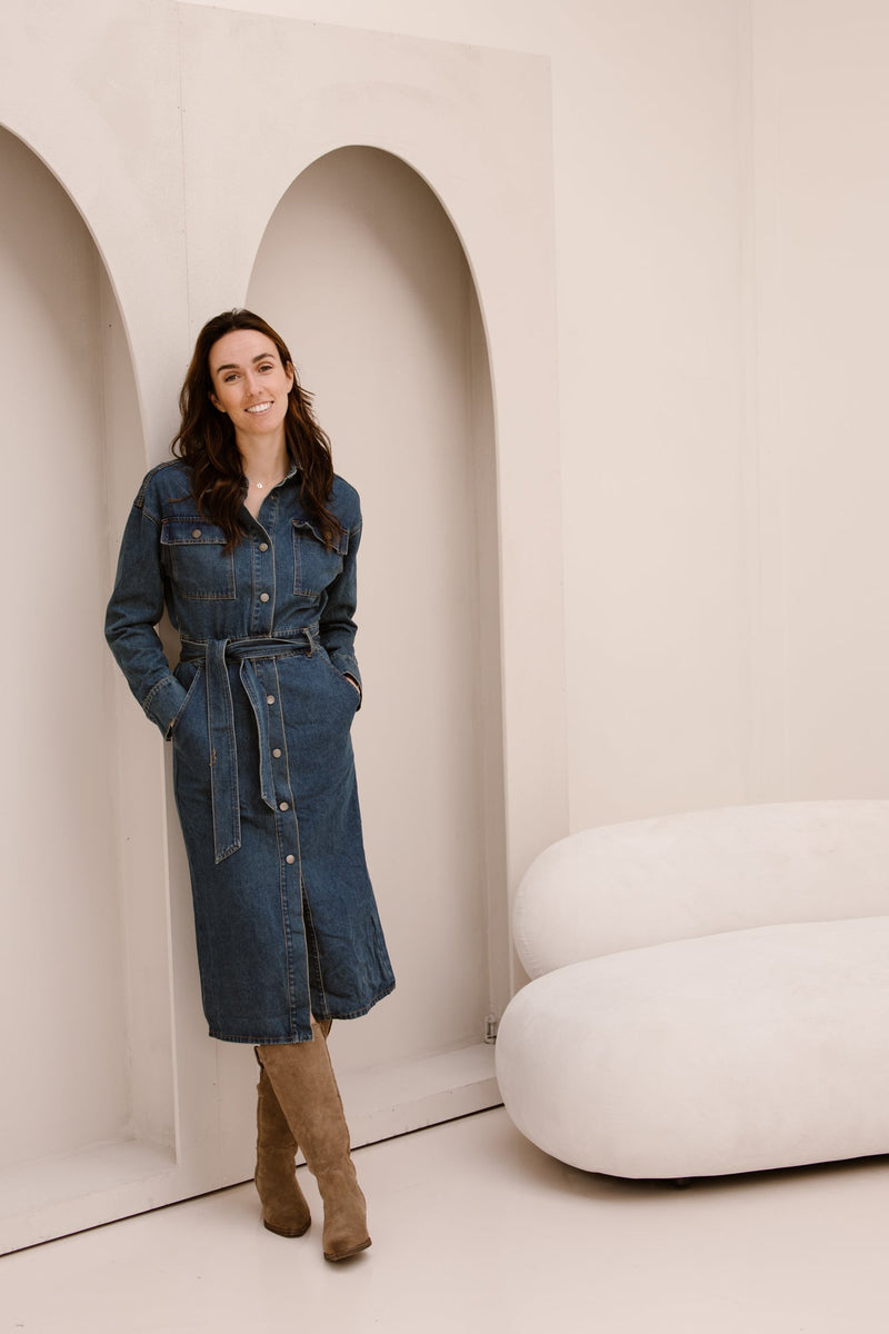 Velicia Jurk Denim Jeans - Bij Keesje - Bij Keesje