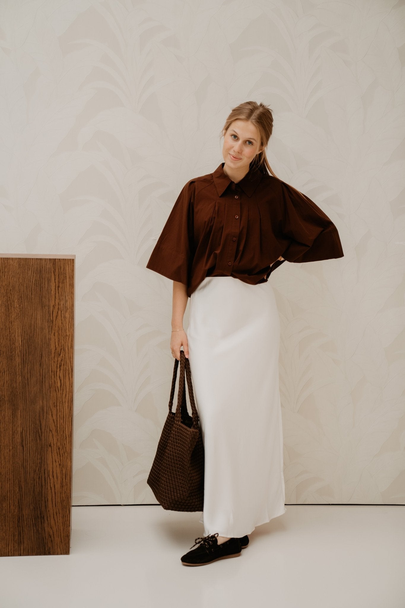 Velien blouse darkbrown - Bij Keesje - Bij Keesje - Blouse