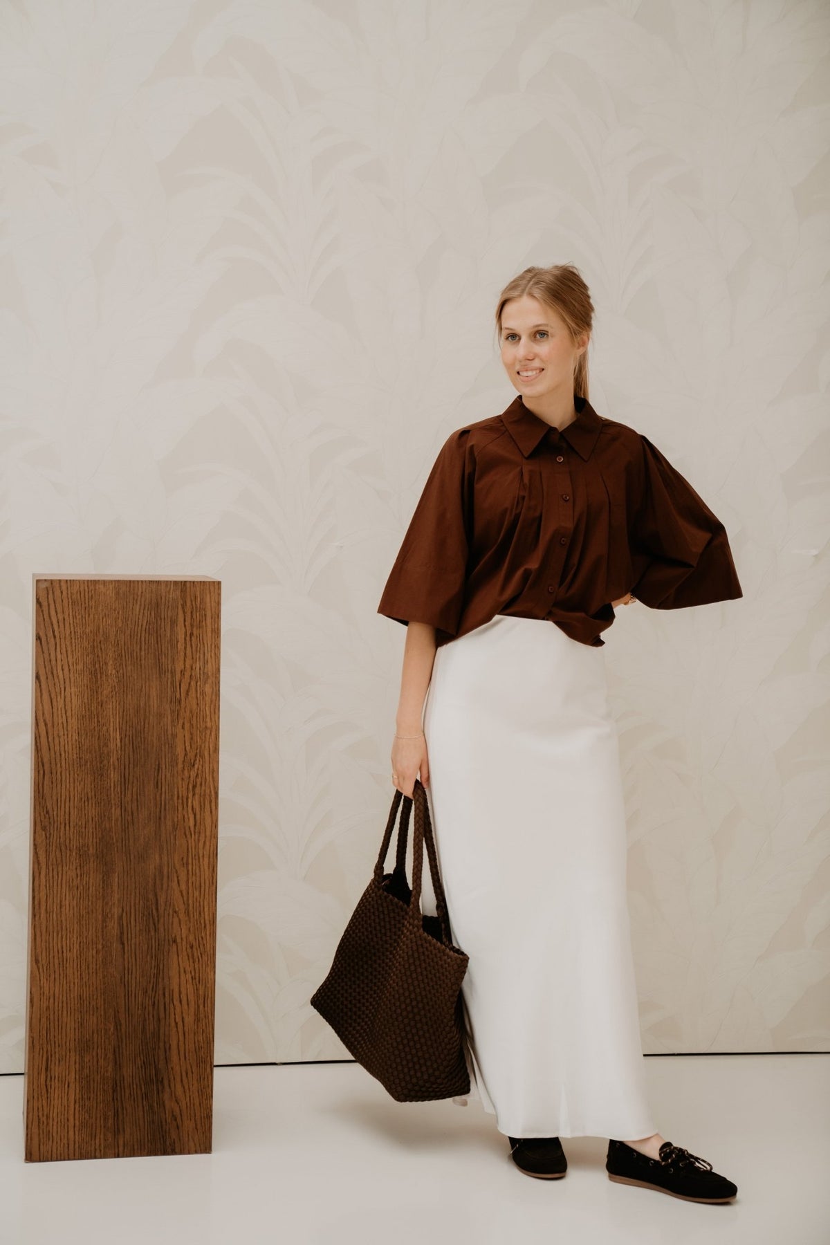 Velien blouse darkbrown - Bij Keesje - Bij Keesje - Blouse