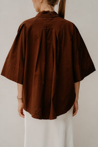 Velien blouse darkbrown - Bij Keesje - Bij Keesje - Blouse