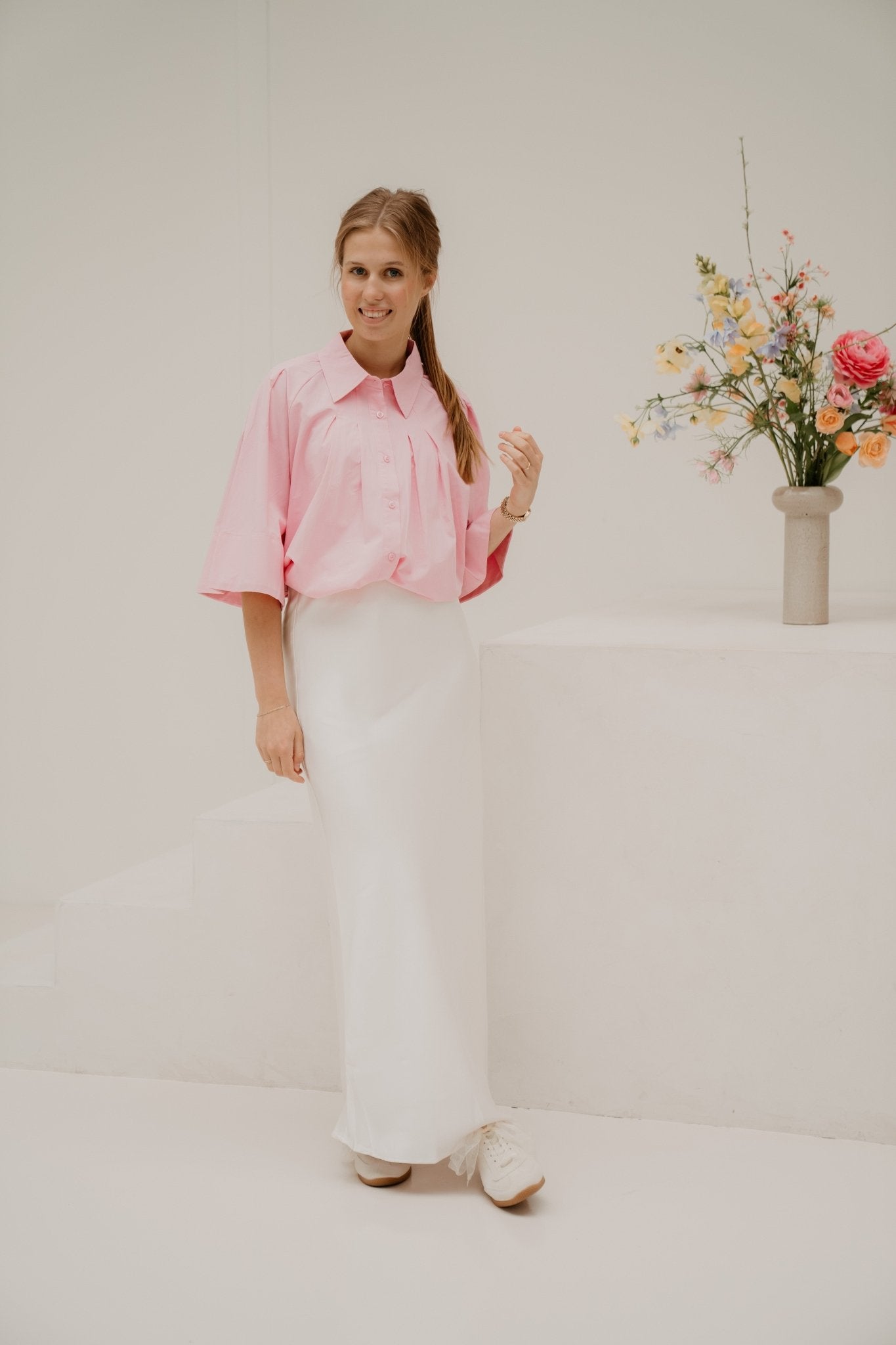 Velien blouse pink - Bij Keesje - Bij Keesje - Blouse