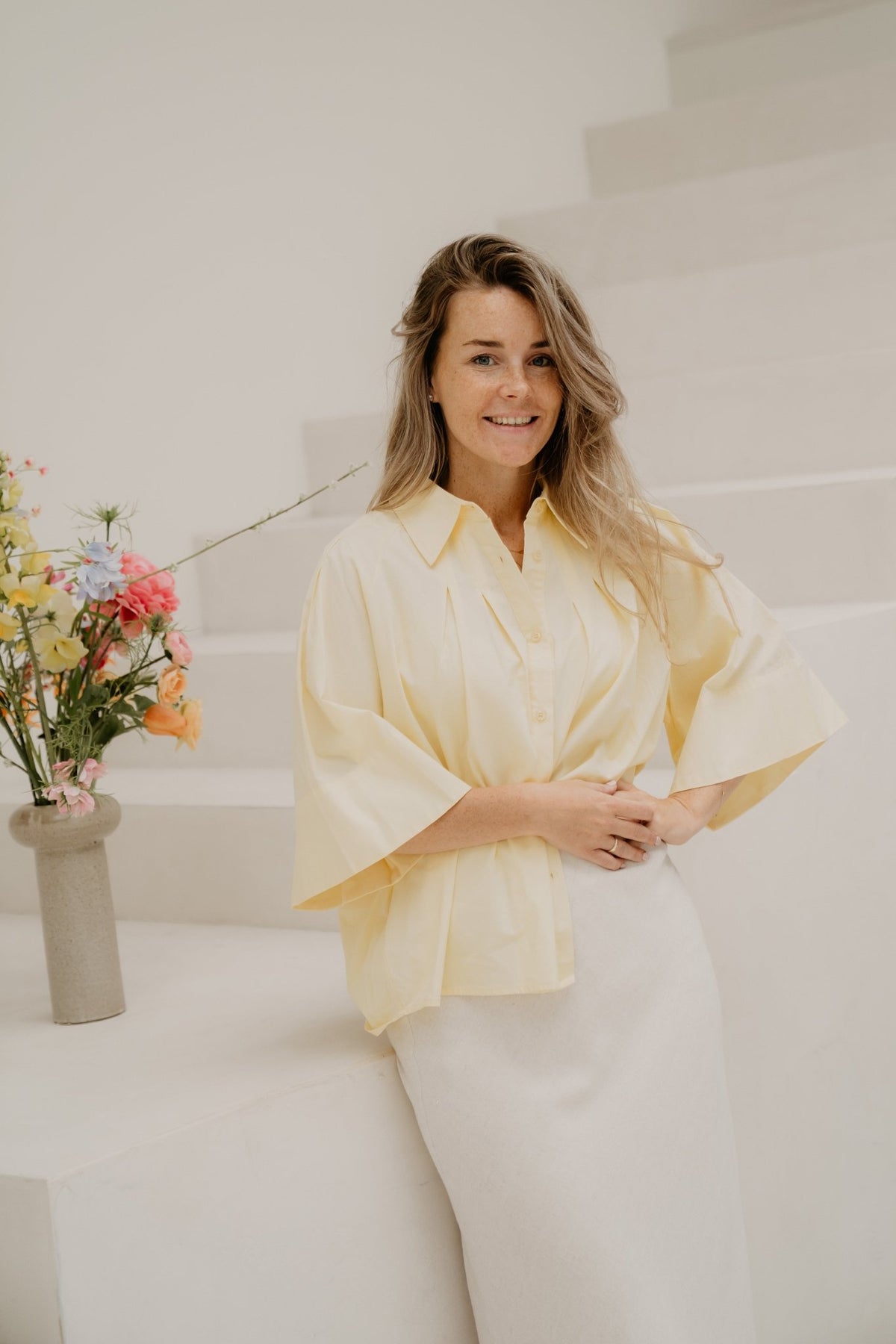 Velien blouse yellow - Bij Keesje - Bij Keesje - Blouse
