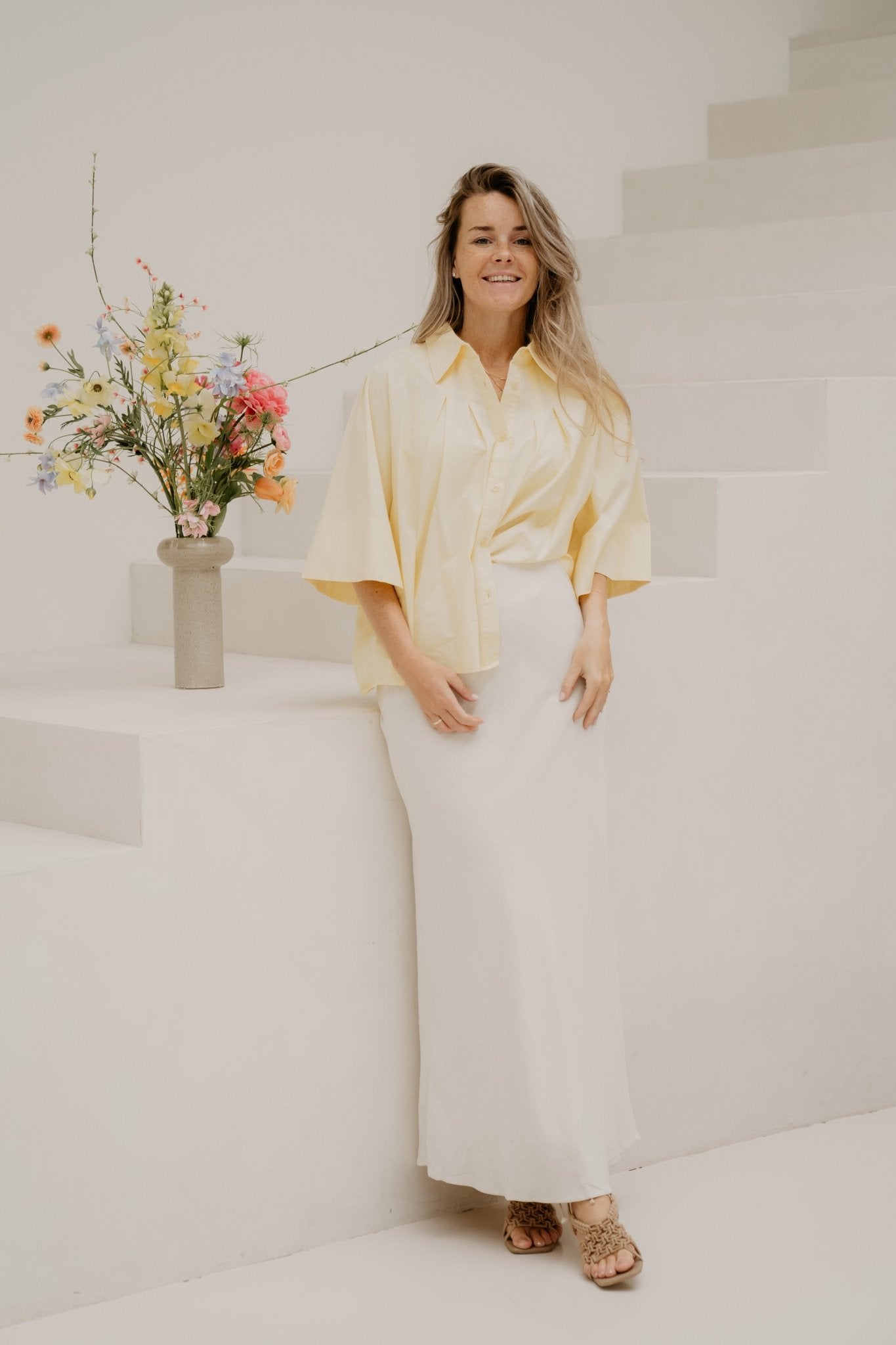 Velien blouse yellow - Bij Keesje - Bij Keesje - Blouse