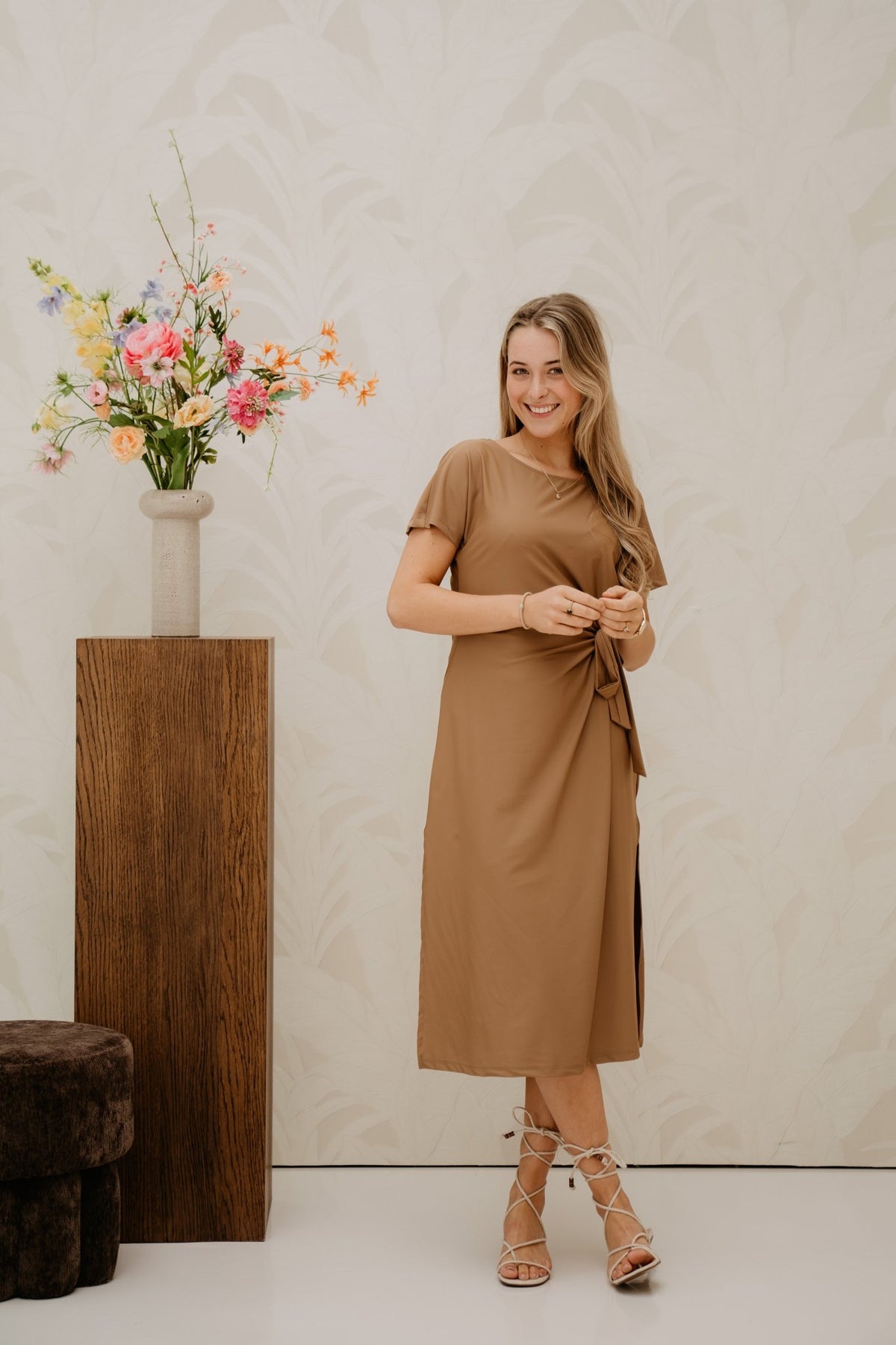 Vendela dress walnut - Bij Keesje - G - maxx - jurk
