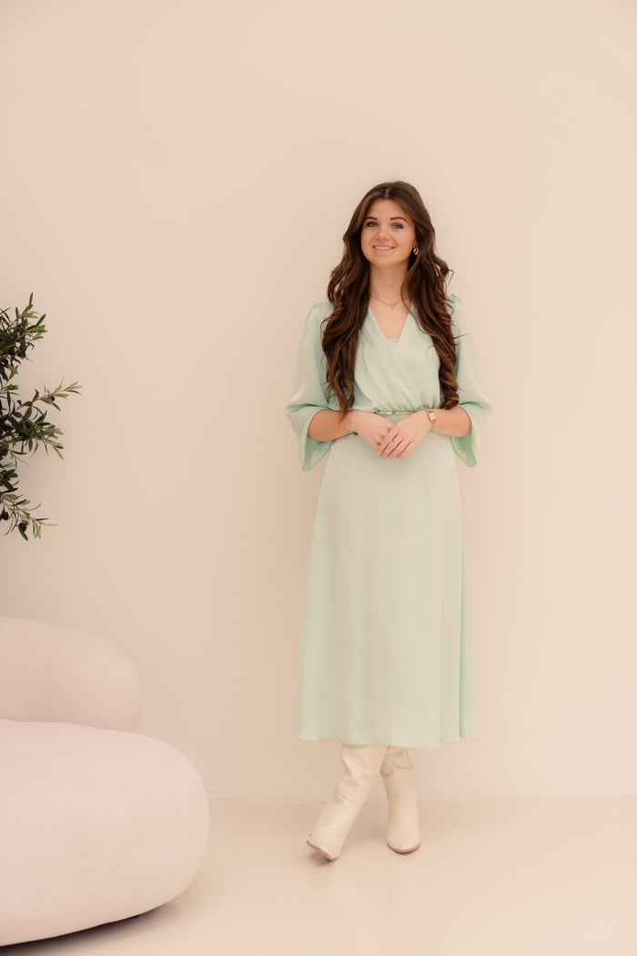 Verde Menta green mint abito initro dress - Bij Keesje - Rinascimento - Jurk