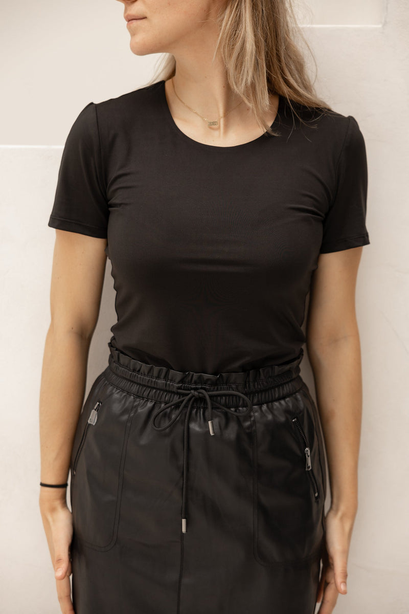 Verna jersey tee black NN - Bij Keesje