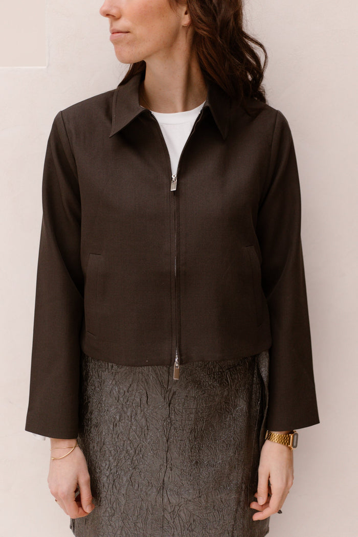 Vianney structure jacket grey - Bij Keesje - Neo Noir