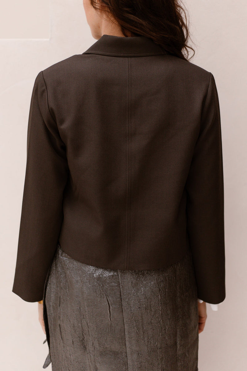 Vianney structure jacket grey - Bij Keesje - Neo Noir