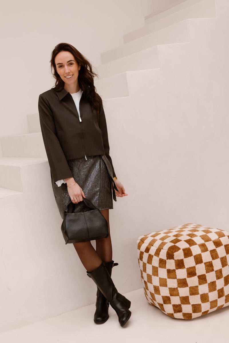 Vianney structure jacket grey - Bij Keesje - Neo Noir