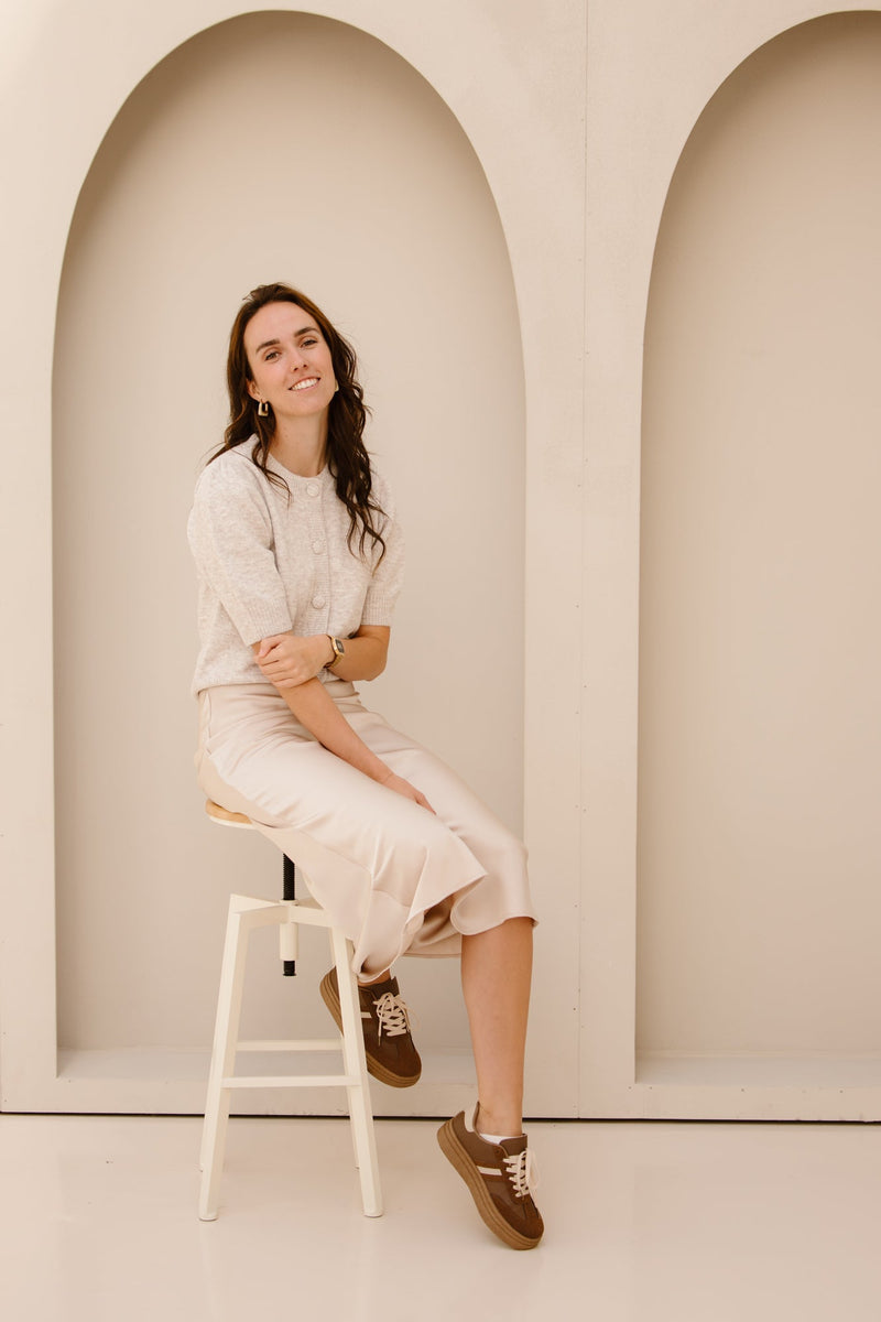 Vicky heavy sateen champagne - Bij Keesje - Neo Noir