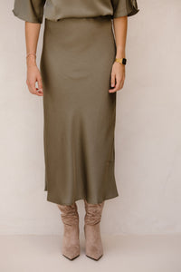 Vicky heavy sateen cold army - Bij Keesje - Neo Noir