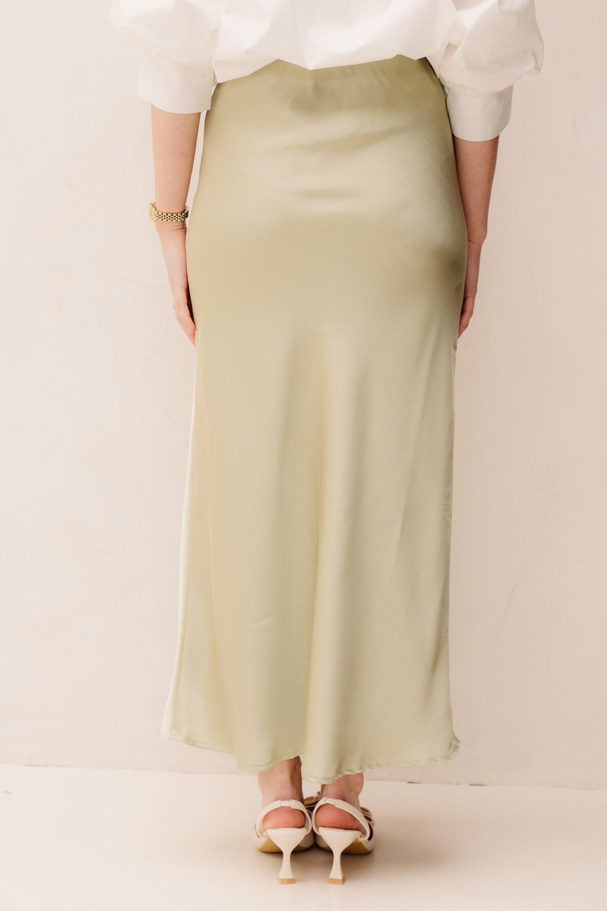 Vicky Heavy Sateen Skirt Mint Green - Bij Keesje - Neo Noir - Rokken