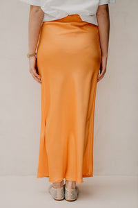 Vicky Heavy Sateen Skirt Orange - Bij Keesje - Neo Noir - Rok