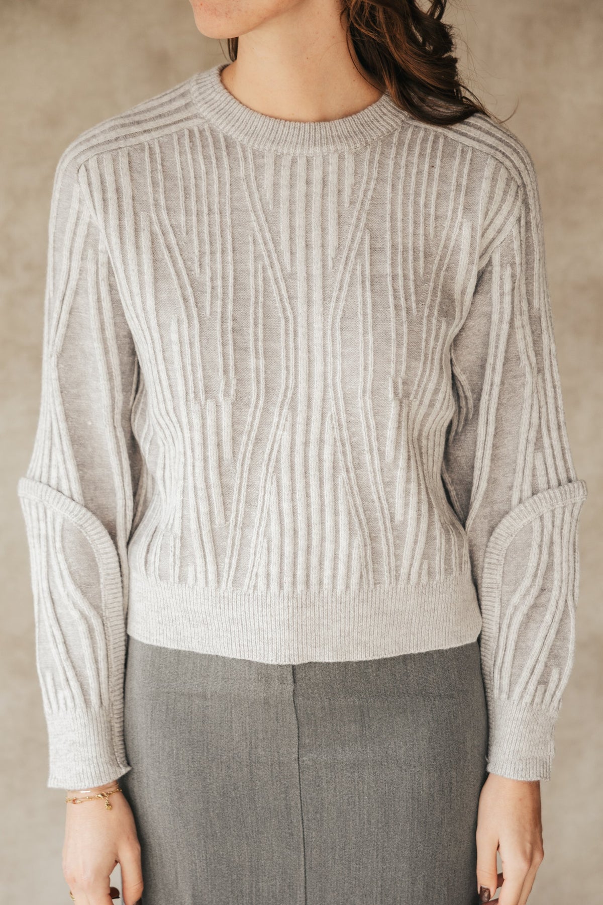 Victoria sweater grey - Bij Keesje